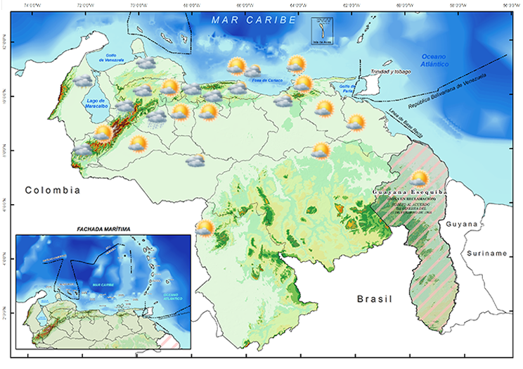 Lluvias de intensidad variable en todo el país prevé reporte del tiempo para este viernes