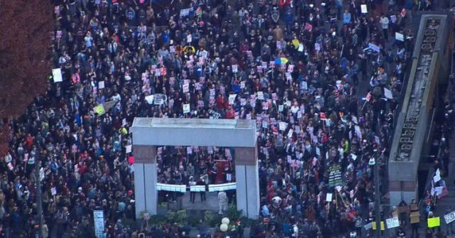 Protesta en Seattle, foto de este miércoles