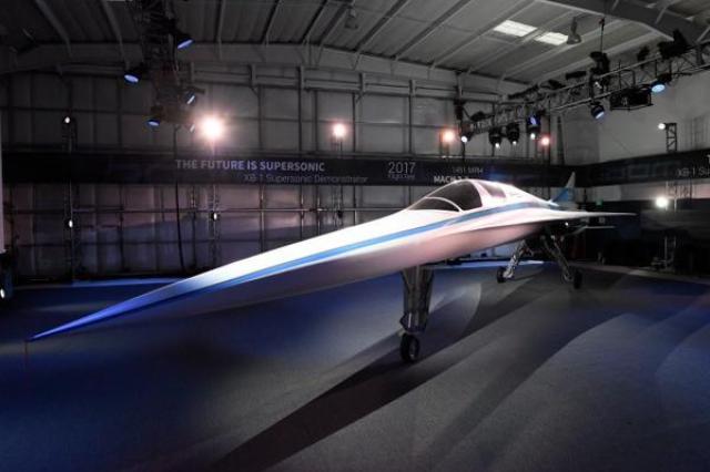 El hangar de Boom Supersonic en Denver. Foto: Infobae