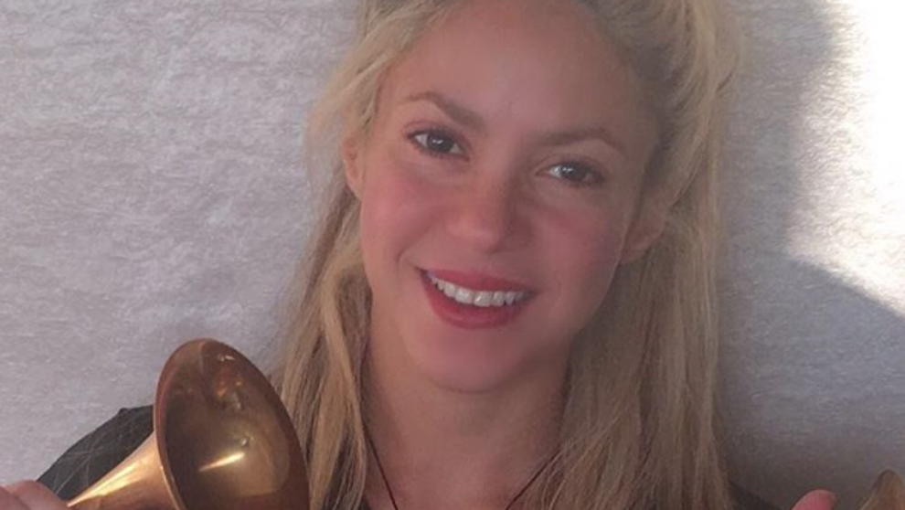 Así agradeció Shakira los dos Grammy  (video)