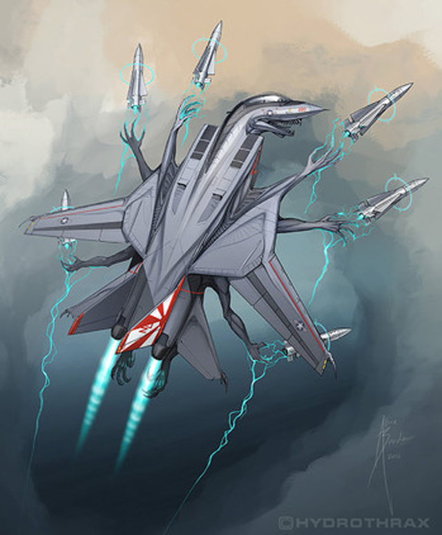 Esta bestia lanzamisiles combina el diseño del caza supersónico estadounidense Grumman F-14 Tomcat.