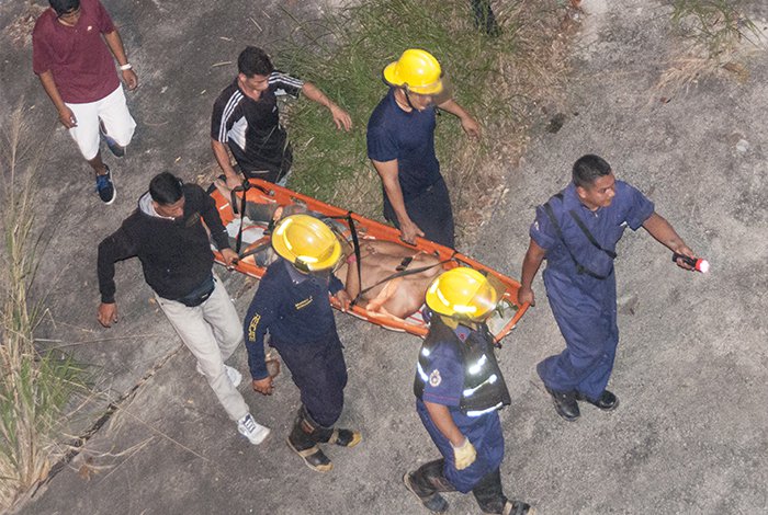 Joven se lanzó de un puente en Barquisimeto y quedó vivo (FOTOS)