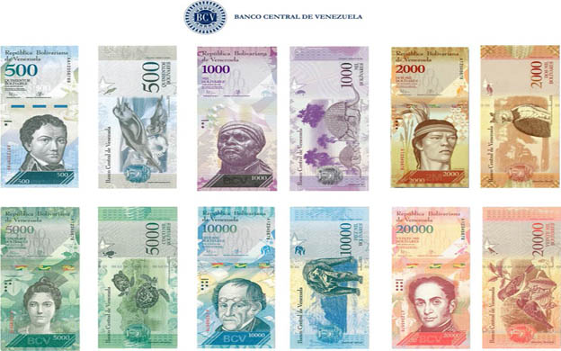 Nuevos billetes ya están en el país