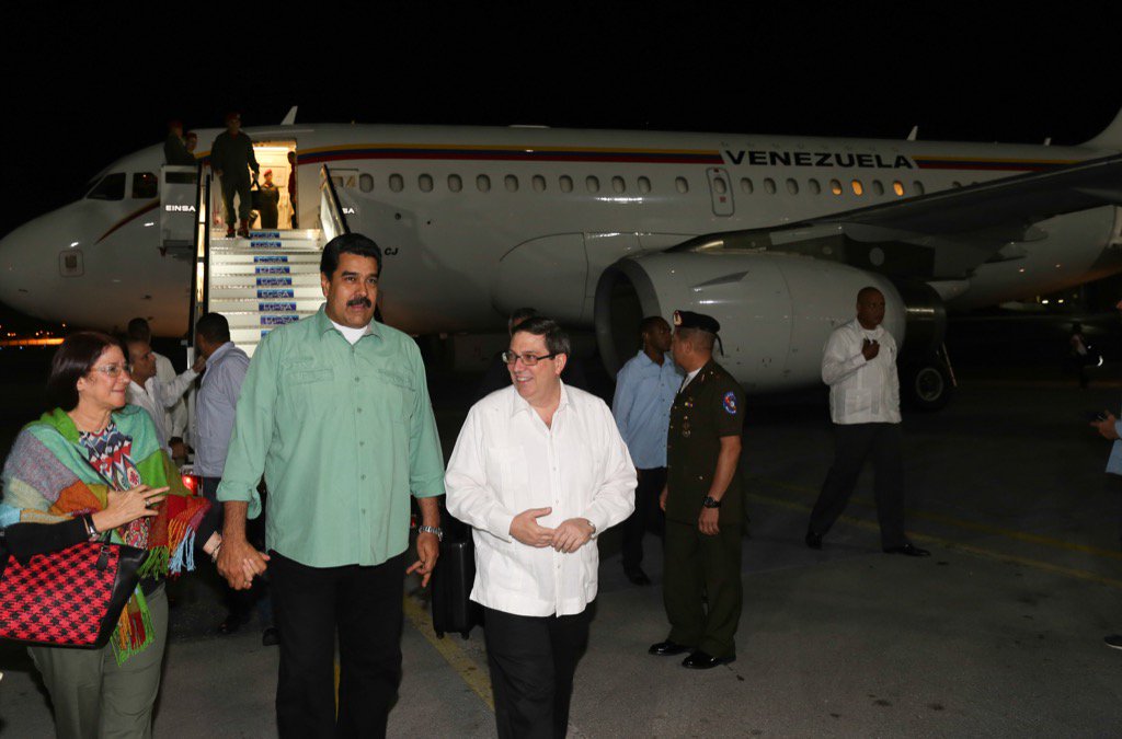 Maduro llegó a La Habana