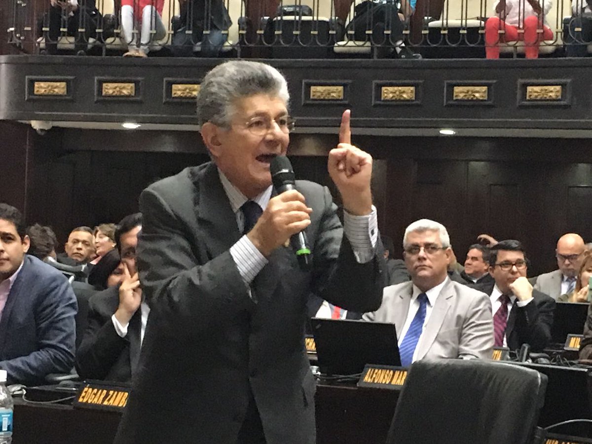 Ramos Allup: Nuestro árbitro y juez es el pueblo de Venezuela, no la cofradía ilegal que es ese TSJ