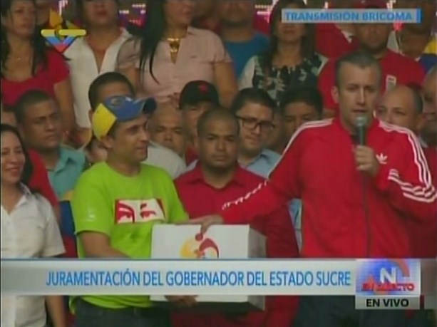 ¡Sondeo al pueblo! El Aissami preguntó a la multitud si el Clap estaba llegando y… ¡Opsss! (Video)