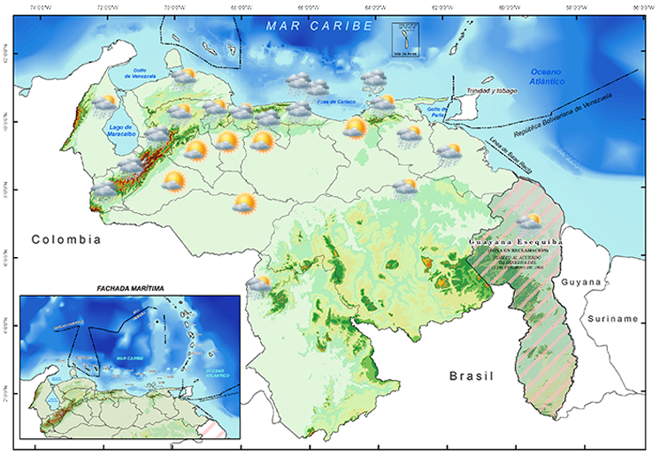 El estado del tiempo en Venezuela este sábado #11F, según el Inameh