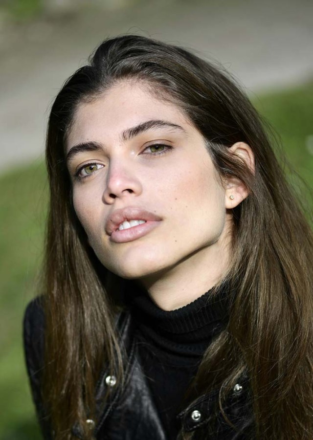 Brazilian transgender model Valentina Sampaio poses during an interview in Milan on February 18, 2017. Vogue Paris is to become the first French magazine to feature a transgender model on its cover, according the honour to Valentina Sampaio of Brazil for its March edition. Calling Sampaio the "glam standard-bearer of a cause that is on the march", the French edition of Vogue describes the 22-year-old as a "femme fatale" who happened to be born a boy.  / AFP PHOTO / MIGUEL MEDINA