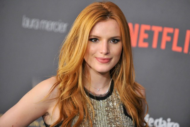 LOS ANGELES, CA - JANUARY 10:  Bella Thorne arrives at the 2016 Weinstein Company and Netflix Golden Globes After Party on January 10, 2016 in Los Angeles, California.  (Photo by Jerod Harris/Getty Images)