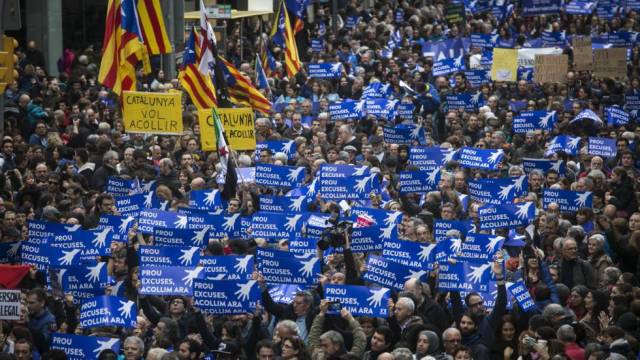 BarcelonaManifestacionRefugiados19FEB2016