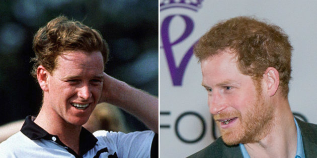 Foto: James Hewitt  y principe Harry  / Huffington Post