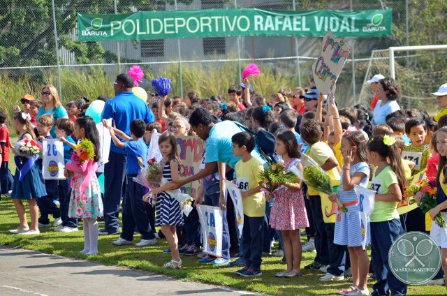 Atletas en desfile