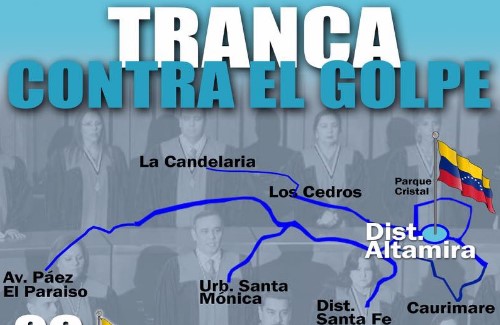 #VzlaTrancaContraElGolpe, la etiqueta posicionada este #6Abr