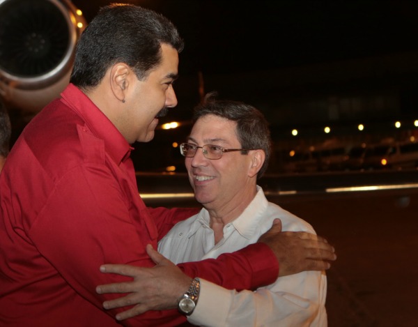 Bruno Rodríguez y nicolas maduro