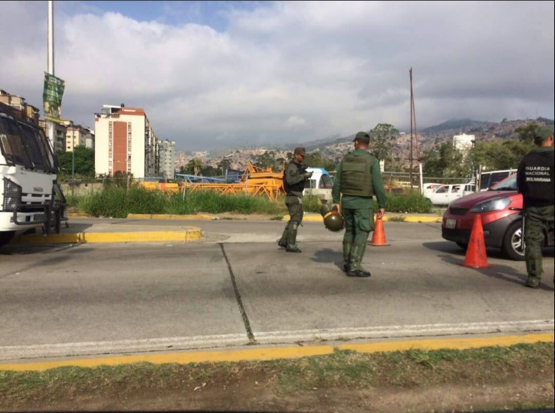 GNB cierra accesos a Montalbán #22A (video)