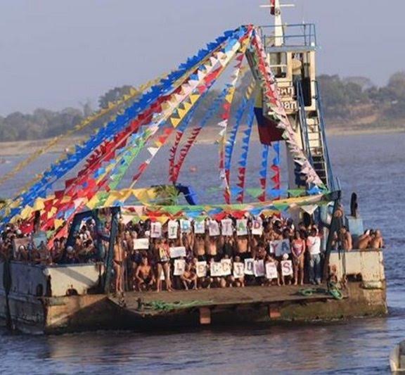 Al grito de ¡Libertad, Libertad! se echaron al  Paso a Nado del Orinoco y Caroní No. 27 (videos+fotos)