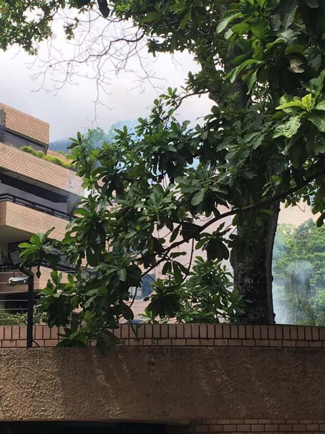 Se conoció que gases lacrimógenos fueron lanzados en La Castellana.