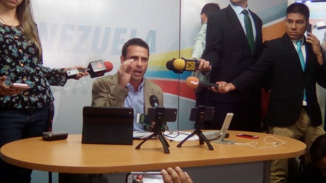 Foto captura Periscope Henrique Capriles