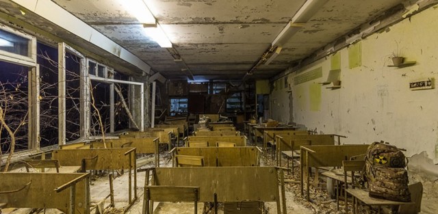 Encienden luces en el lugar de la catástrofe de Chernóbil