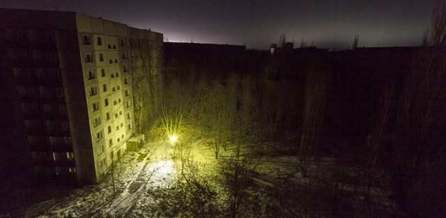 Encienden luces en el lugar de la catástrofe de Chernóbil