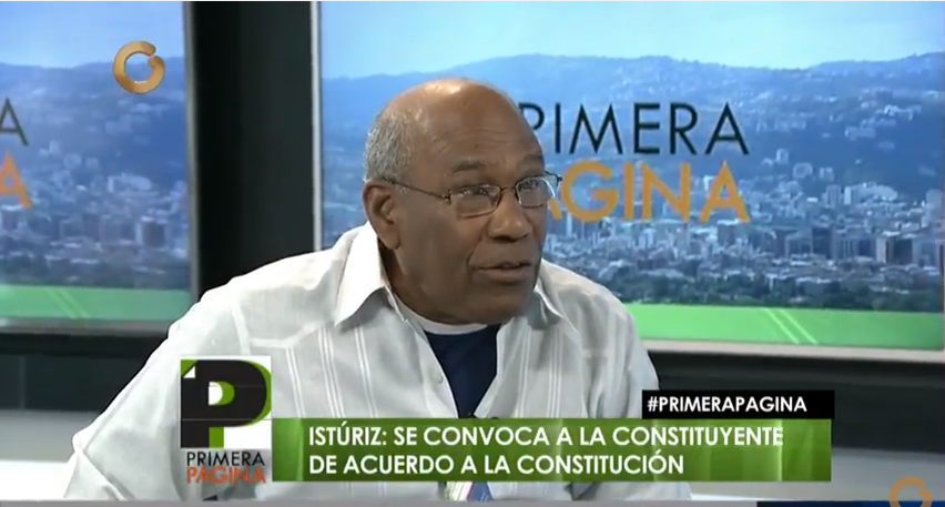 Aristóbulo Istúriz: No hay por qué preguntarle al pueblo si quiere una Constitución