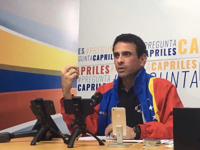 El gobernador de Miranda, Henrique Capriles