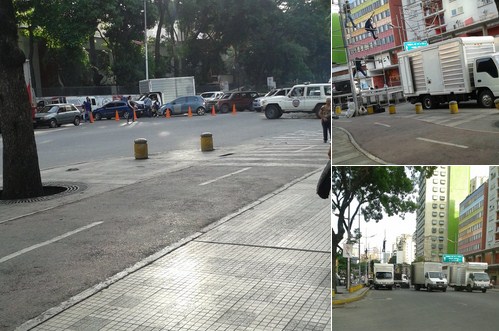 Cerrado el paso en la Av. México por instalación de tarima roja en Bellas Artes #17May (Fotos)