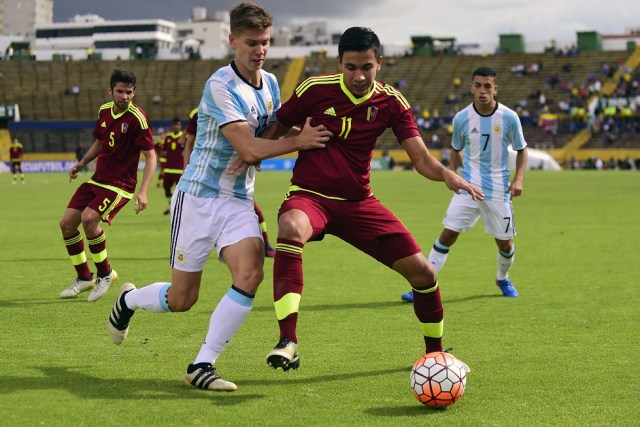 Vinotinto Sub20 rumbo a Corea / Foto AFP / RODRIGO BUENDIA