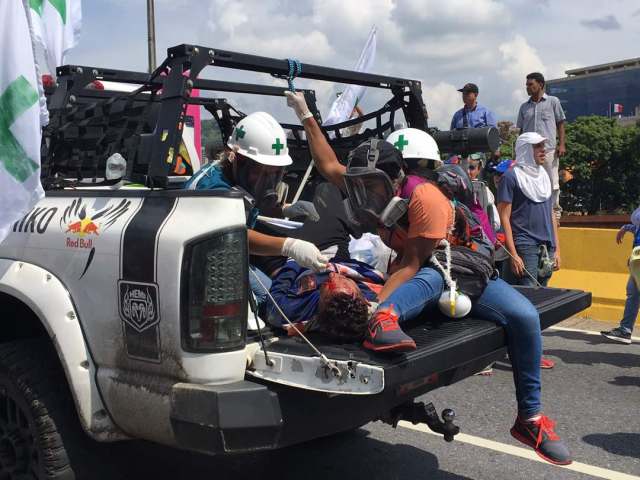 Heridos tras la represión en la Fajardo este #10May