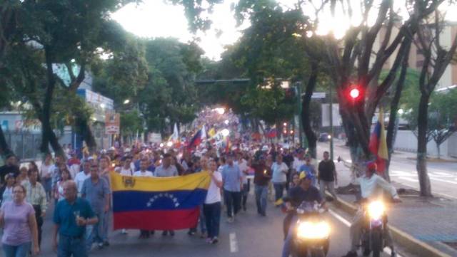 En Lara también se movilizaron en honor a los caídos. Foto: @carlosi_suarez