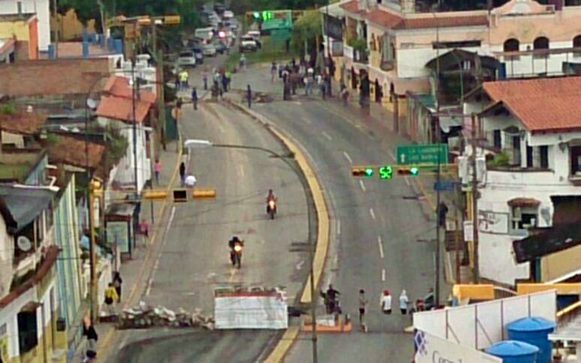 Foto: Barricada en el Municipio El Hatillo / Cortesía