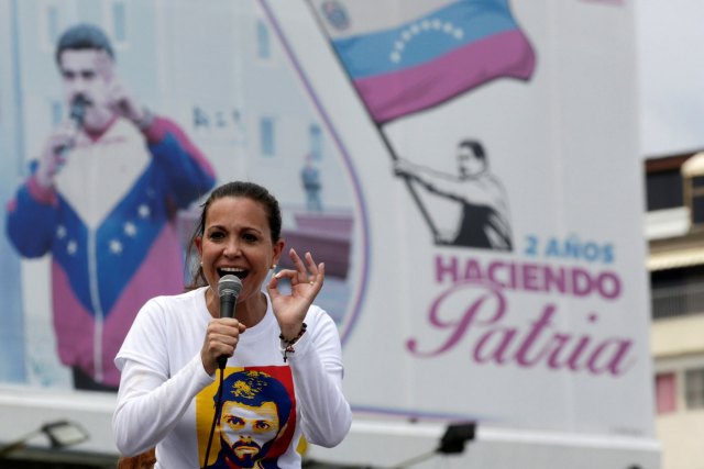 La coordinadora nacional de Vente Venezuela, María Corina Machado (Foto: Reuters)