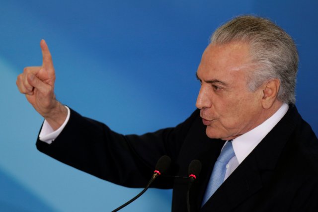 El presidente de Brasil, Michel Temer (Foto: Reuters)