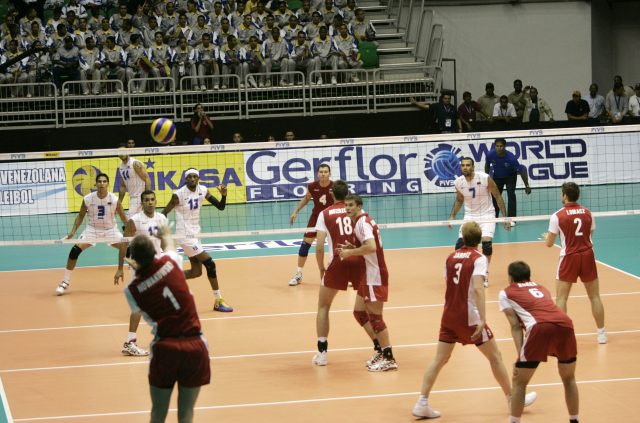 Equipo de Voleibol de Venezuela. Foto: Archivo EFE/David Fernández