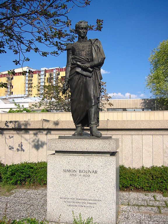 Estatua de Simón Bolívar en Berlín / Wikipedia foto Andreas Steinhoff