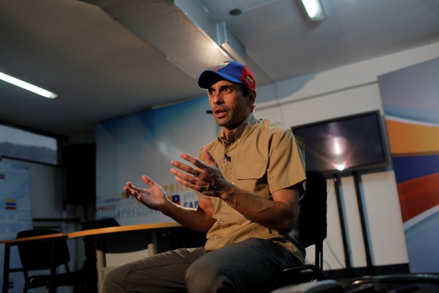 El gobernador del estado Miranda Henrique Capriles. Foto: Reuters