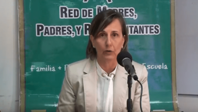 Foto: Lila Vega, integrante de la red de padres y representantes / La Red de Padres