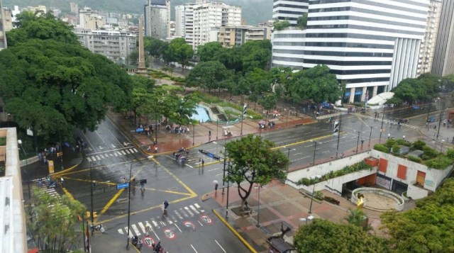 Foto de Altamira en horas del mediodía del miércoles 28 de junio. Foto: Twitter/@MoisesCarvalloP