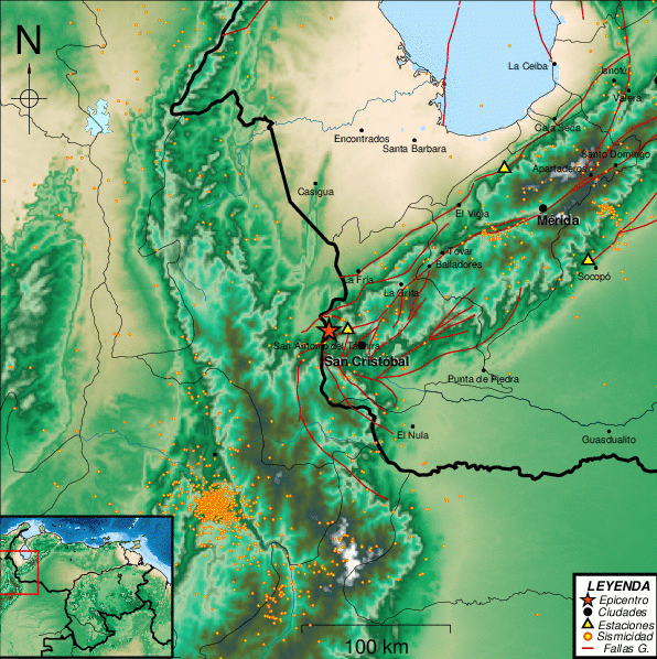 Sismo de magnitud 2.9 en San Antonio del Táchira