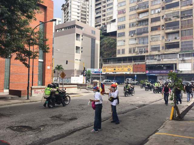 GNB reprimió a opositores en Bello Monte. Foto: esteninf Olivares / @esteninf