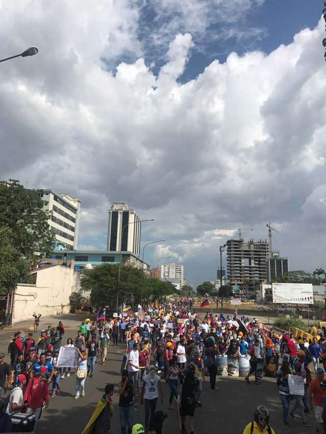 Movilización de la oposición en Valencia estado Carabobo el sábado 10 de junio. Foto: @danycosmovenezuela