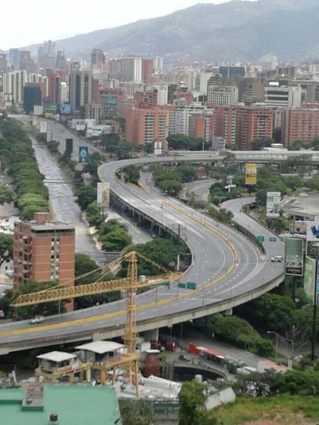 Caracas lució desolada por el Trancazo de este #26Jun. Foto: LaPatilla.com