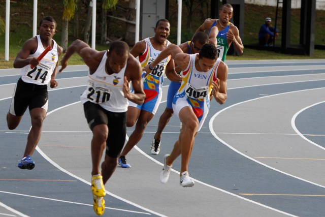 Relevo masculino venezolano 4X100. Foto: AVN