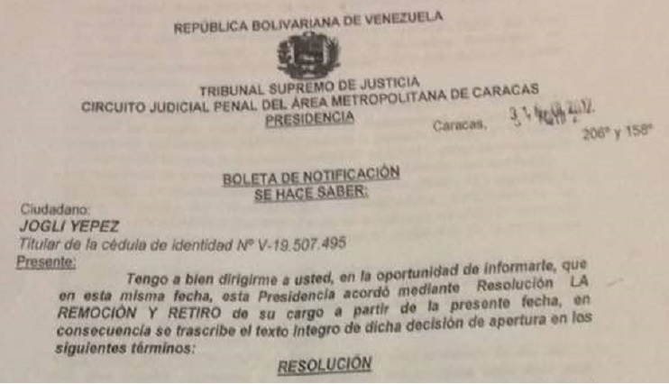 Remueven a alguaciles del Palacio de Justicia por dar atención a la abogada de Lilian Tintori