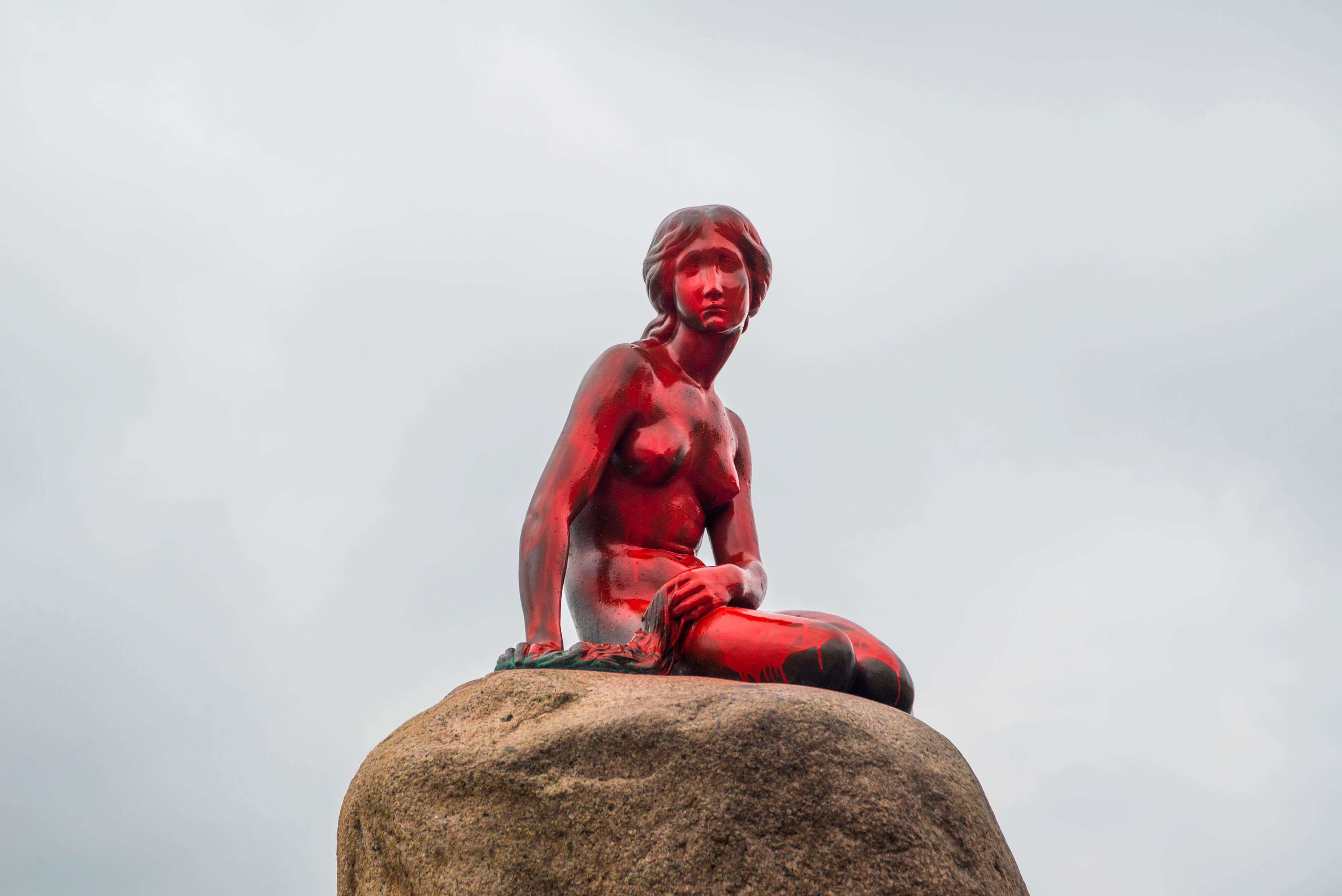 La Sirenita de Copenhague vandalizada por segunda vez en 15 días