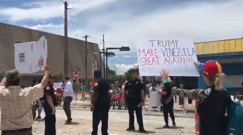 Los venezolanos en Miami también se manifestaron tras cancelación de acuerdo con Cuba (fotos)