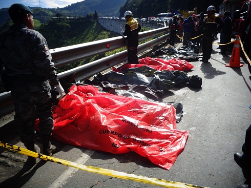 Muertos en un accidente de Bus en Ecuador / Imagen referencial 