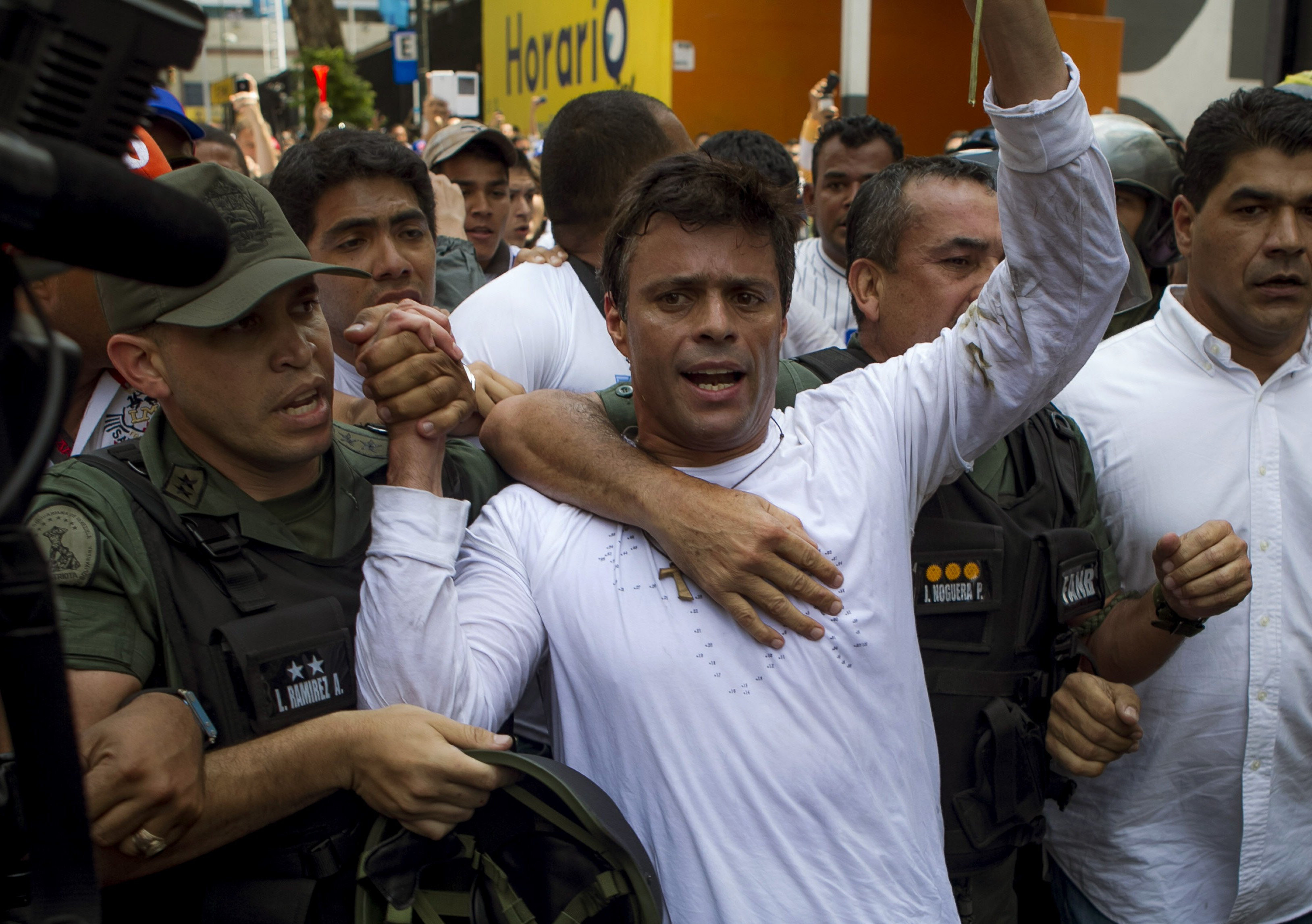 Leopoldo López en su casa