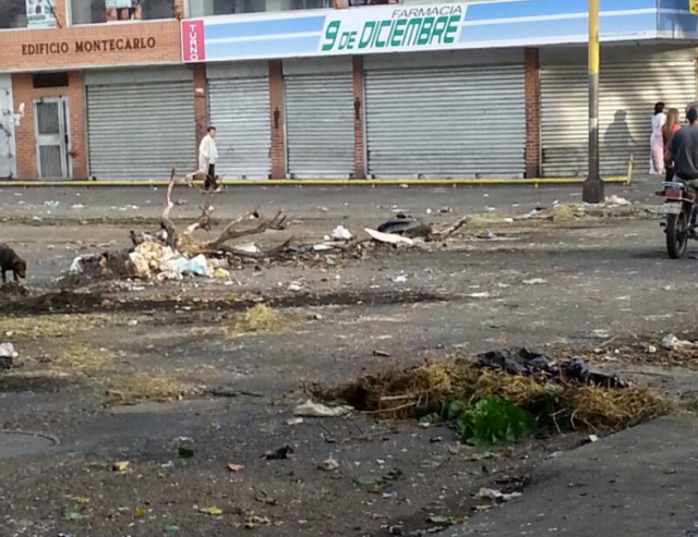 Barricadas en El Paraíso / Foto: Victoria FM