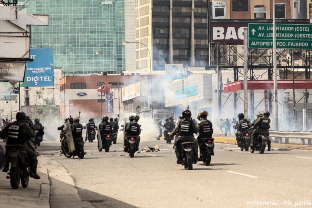 Las crudas imágenes de la represión en El Rosal. Foto: Will Jiménez / LaPatilla.com